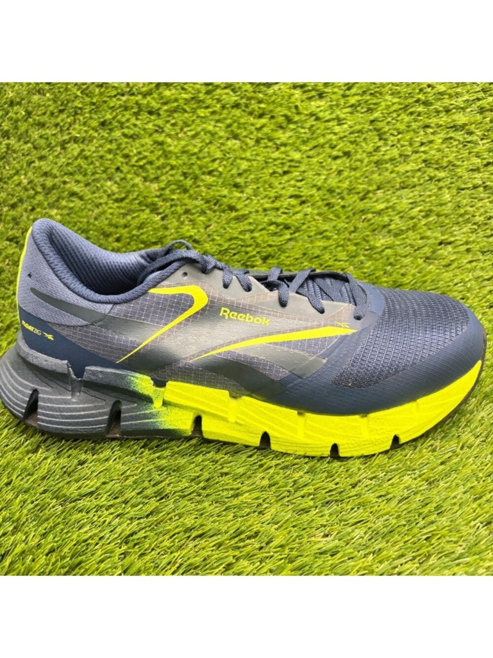 Reebok FloatZig Mens Size 11.5 Blue Yellow Composite Toe Safety Working Shoes